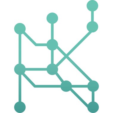 Molekül simgesi vektör illüstrasyonu