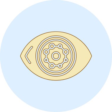 Göz simgesi, vektör illüstrasyonu