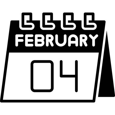 Takvim simgesinin vektör illüstrasyonu