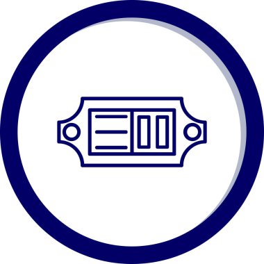 Modern b 'nin vektör illüstrasyonunda müziğin eksik simgesi