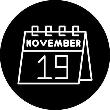 Takvim işareti simgesi beyaz arka plan üzerinde