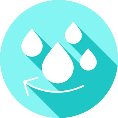 Yağmur. Web simgesi basit illüstrasyon