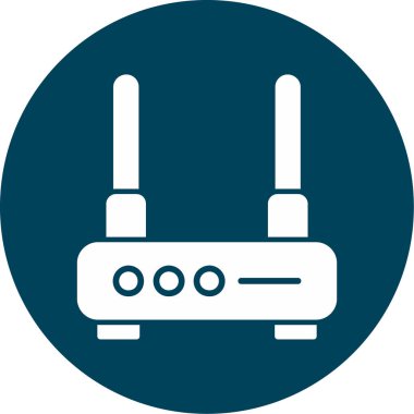 router simgesi vektör illüstrasyonu