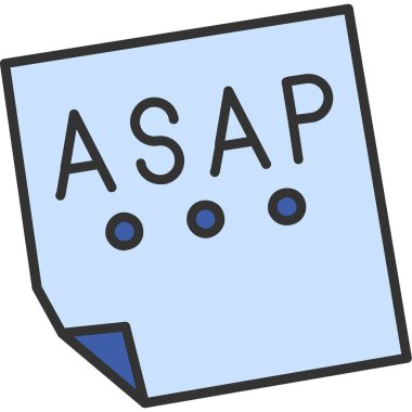 Beyaz arkaplanı olan mavi ve beyaz bir çizgi film ikonunun vektör çizimi