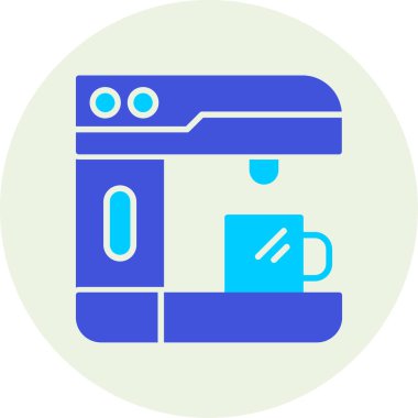 Kahve makinesi. Basit resimleme