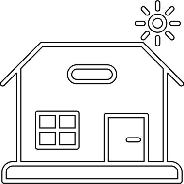 Mimari yapı şehir simgesi taslak biçiminde