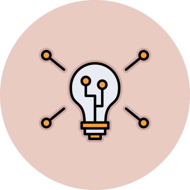 ampul simgesi vektör illüstrasyonu