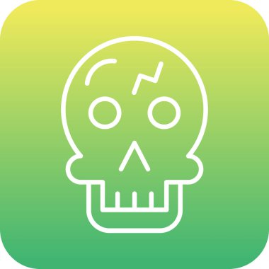 kafatası simgesi modada izole edilmiş arkaplan