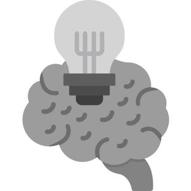 ampul beyin beyin simgesi