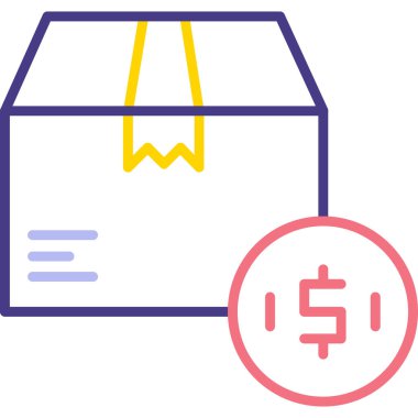 fast food renk simgesi, vektör illüstrasyonu