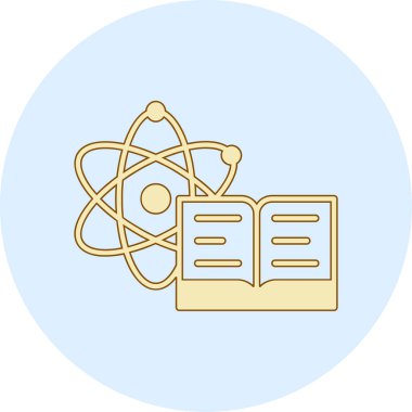atom. Web simgesi basit illüstrasyon