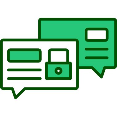 İleti simgesi. Vektör çizim