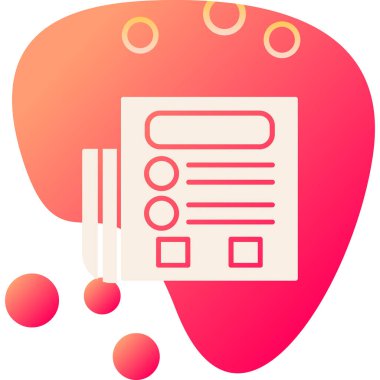 Bir harita simgesinin vektör illüstrasyonu