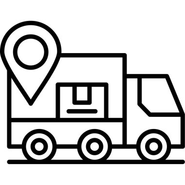 Teslimat kamyonu simgesi, taslak biçimi
