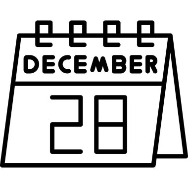 Takvim simgesi, vektör çizimi