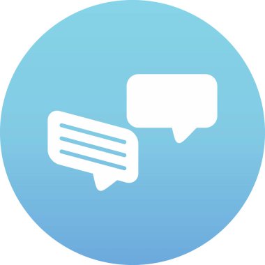 Konuş. Web simgesi basit illüstrasyon