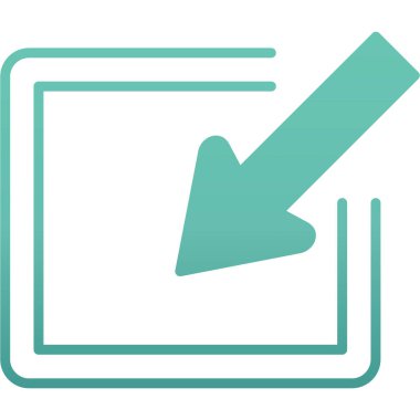 ok simgesi, vektör illüstrasyonu beyaz arkaplanda izole edildi