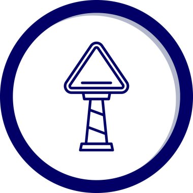 Yol işaretinin vektör illüstrasyonu