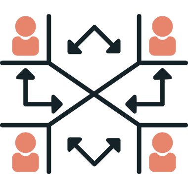 şebeke. Web simgesi basit illüstrasyon