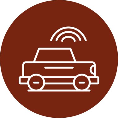 - Araba. Web simgesi basit illüstrasyon