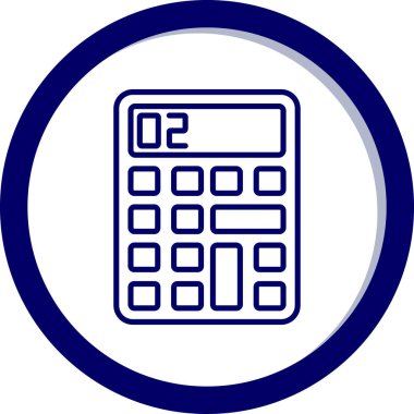 hesap makinesi simgesi vektör illüstrasyonu