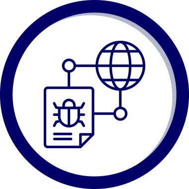 küresel bağlantı. Basit resimleme