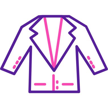 Takım elbise. Web simgesi basit illüstrasyon