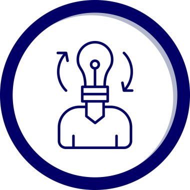 Ampul. Web simgesi basit illüstrasyon