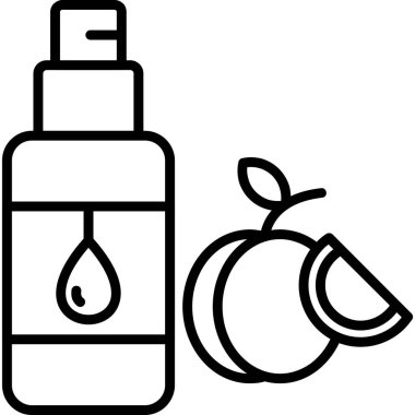 Şişe. Web simgesi basit illüstrasyon