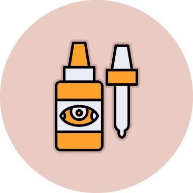 Göz Damlaları Vektör Simgesi