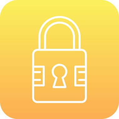 beyaz izole kilit simgesi