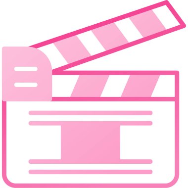 Film yıldızı. Web simgesi basit illüstrasyon