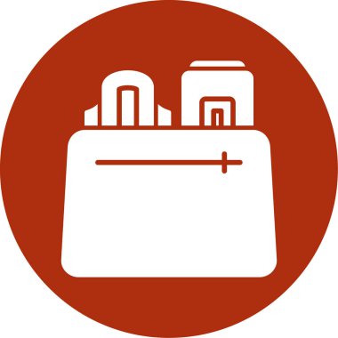 evrak çantası ikonu vektör illüstrasyonu