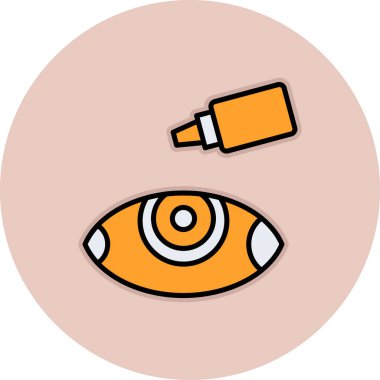 Göz simgesi, vektör illüstrasyon tasarımı