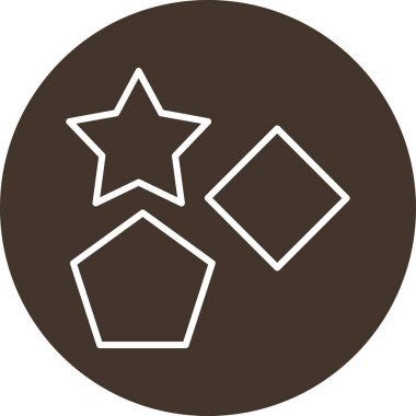 yıldız simgesi, vektör çizimi