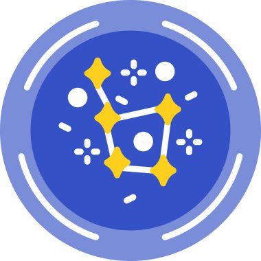 Mavi ve sarı arkaplanın vektör çizimi