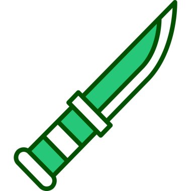 bıçak ağ simgesi basit illüstrasyon