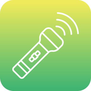 Mikrofon simgesinin vektör illüstrasyonu