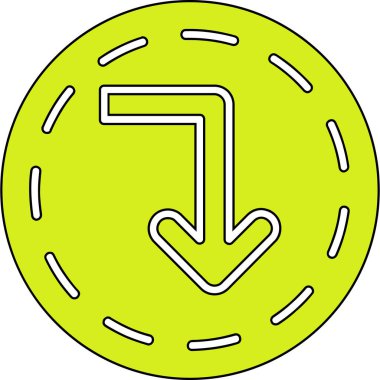 Ok. Web simgesi basit illüstrasyon