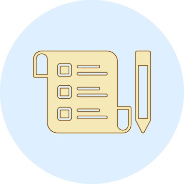 Bir pano simgesinin vektör illüstrasyonu