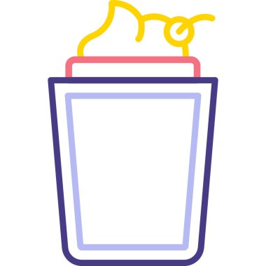 Gazoz. Web simgesi basit illüstrasyon