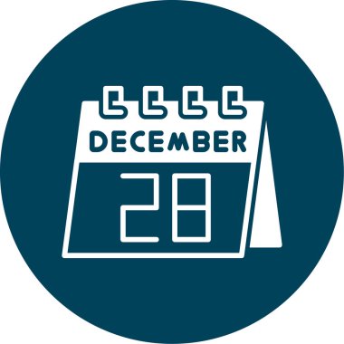 Takvim simgesi tasarımı, vektör illüstrasyonu