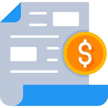 para düz simgesi, vektör illüstrasyonu