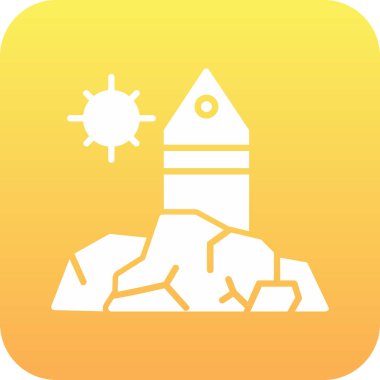 İzole edilmiş bir bina simgesinin çizimi