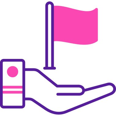 Tek bir izole simgenin vektör illüstrasyonu