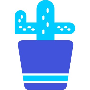 Kaktüs. Web simgesi basit illüstrasyon