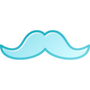 Bıyık simgesi vektör illüstrasyonu