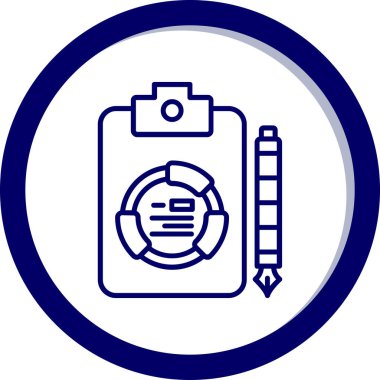 Bir pusulanın modern simgesinin vektör çizimi