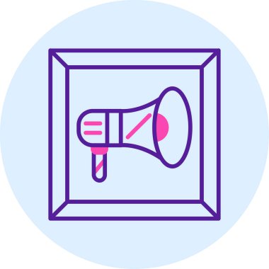 Megafon. Web simgesi basit tasarım