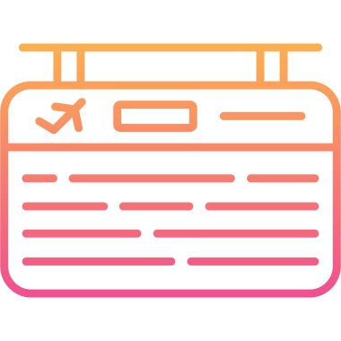 Bilet kutsal kişilerin resmi, vektör çizim seyahat